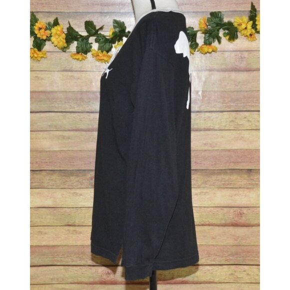 Pink Victoria Secret Size S Long Sleeve Shirt Drawstring V-Neck Dog Logo Casual - Picture 6 of 11